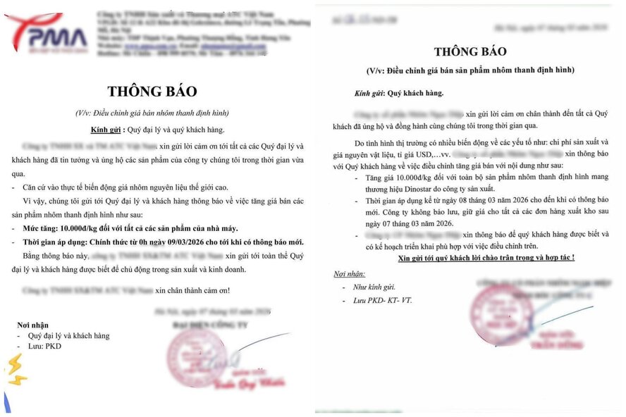 2 trong số rất nhiều thông báo mà anh Thịnh nhận được từ các đối tác. Ảnh: Tô Công