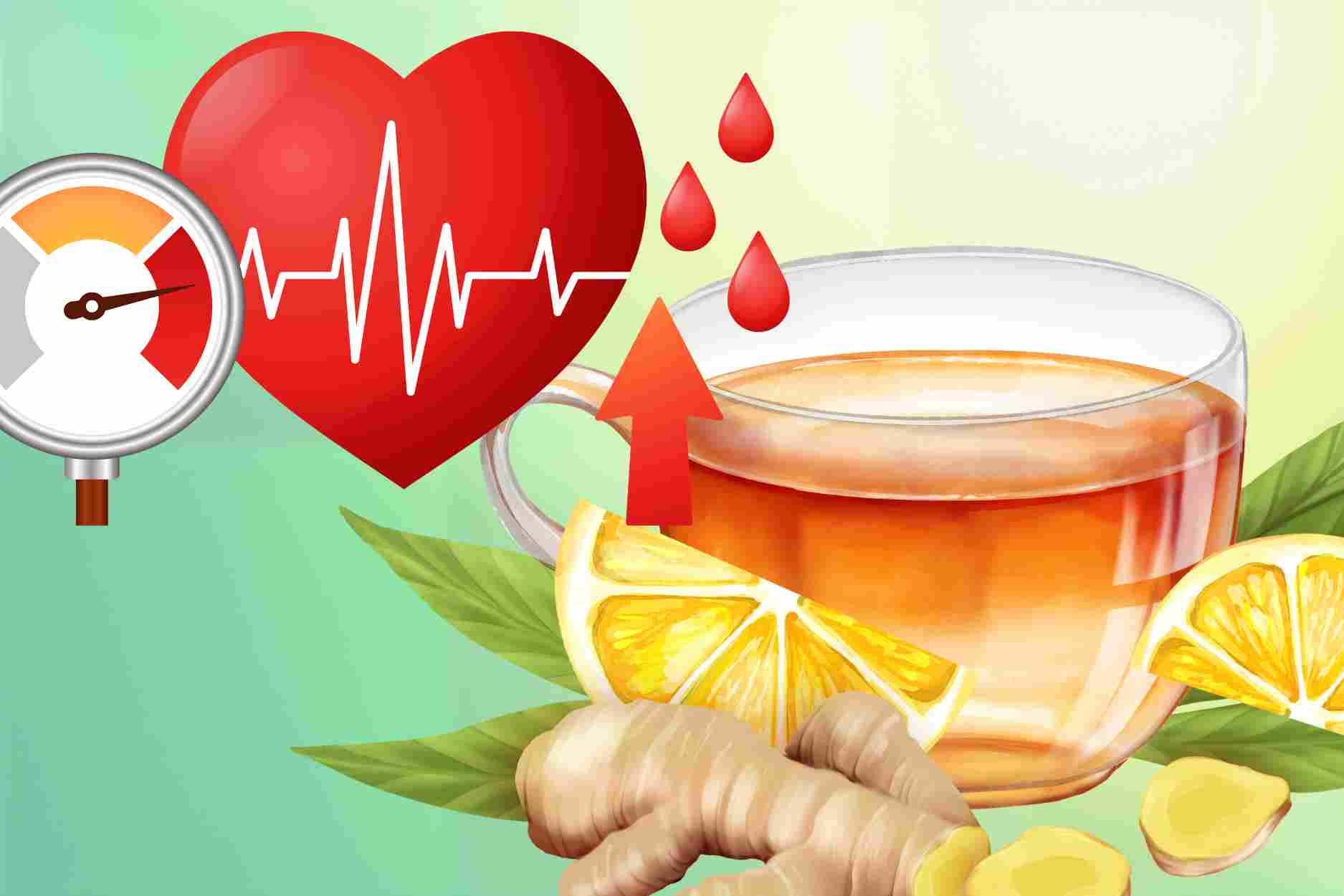 Time to drink ginger tea to help improve circulation in people with high blood pressure