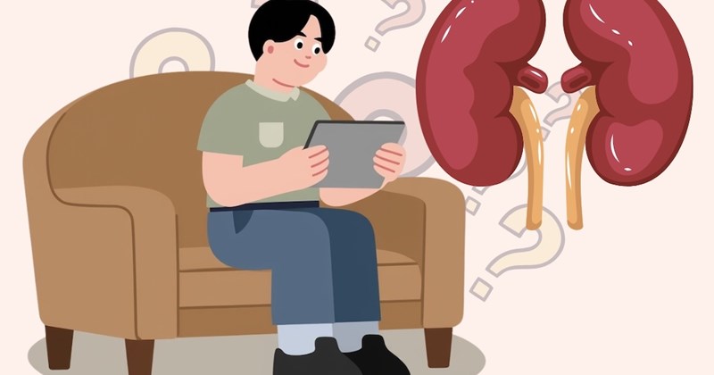 Ngồi nhiều gây hại thận, nhiều người mắc phải