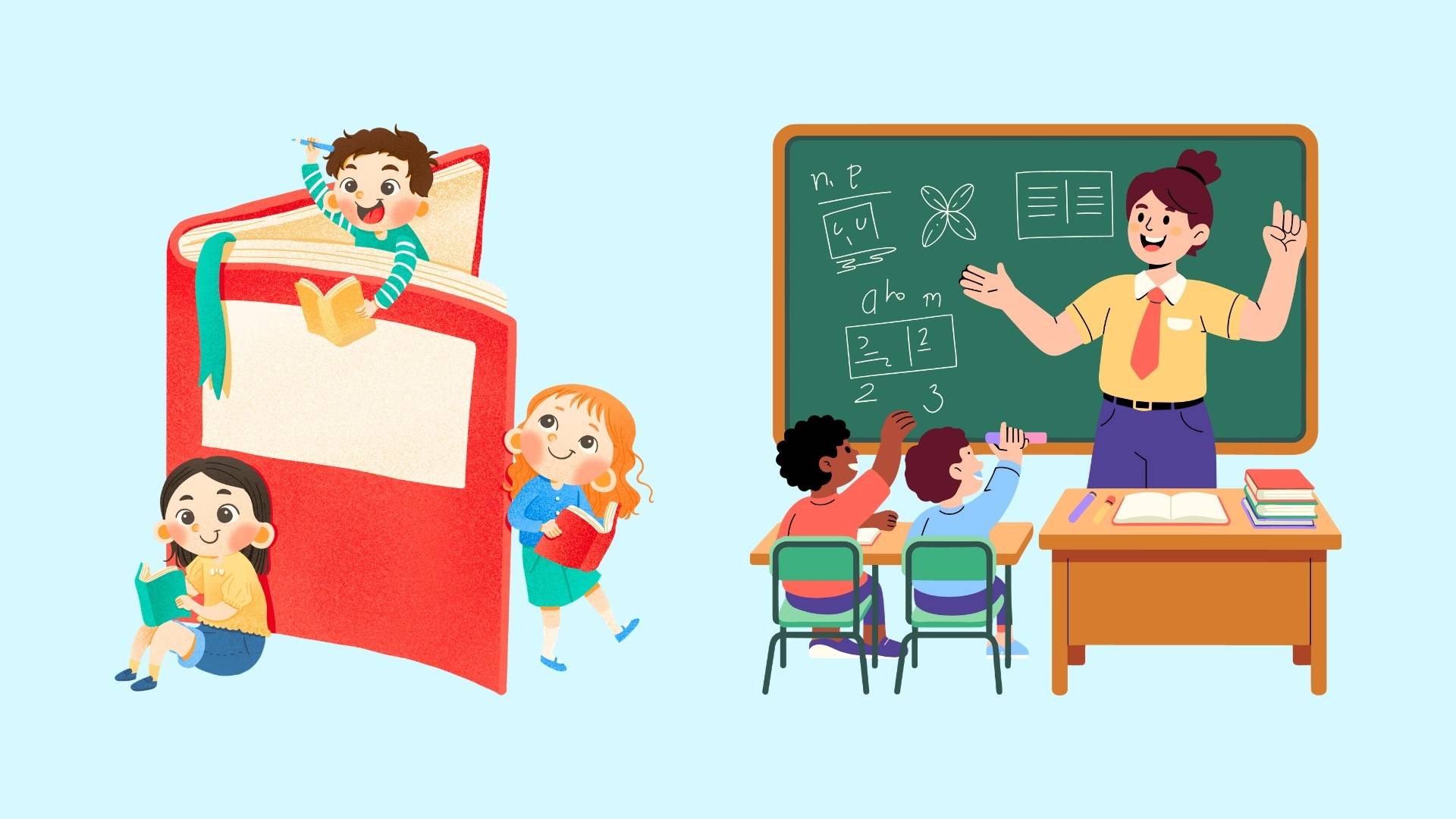 Preschool education. Graphics: Duc Anh