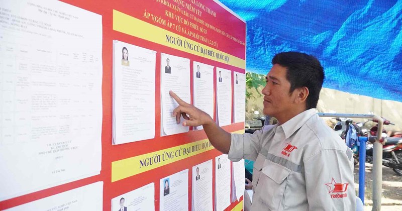 Hơn 3.200 công nhân sân bay Long Thành tham gia bầu cử