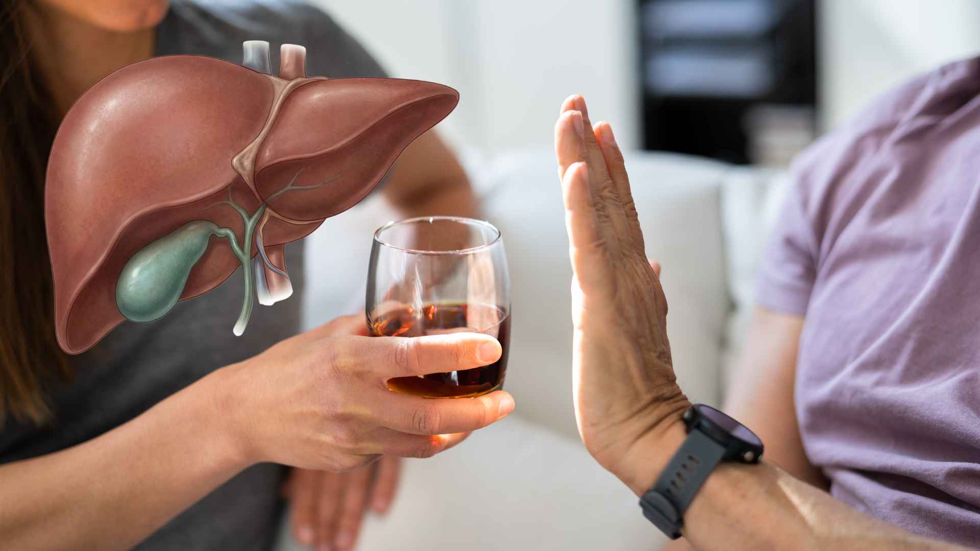 Regular use of alcohol and beer will affect liver function. Graphic photo: Huong Son