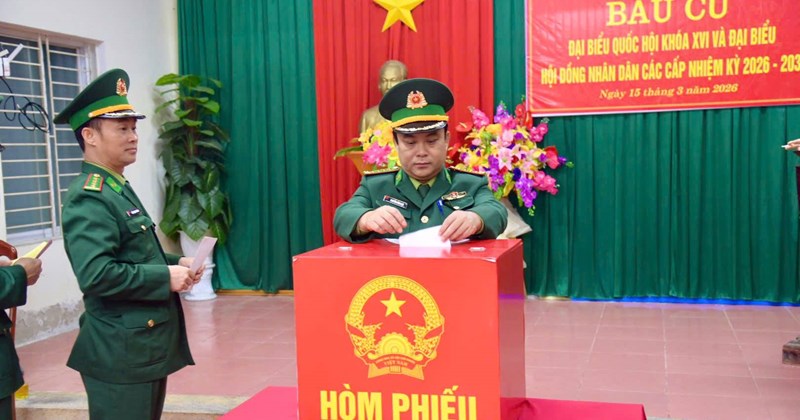 Bộ đội Biên phòng Nghệ An hoàn thành sớm bầu cử