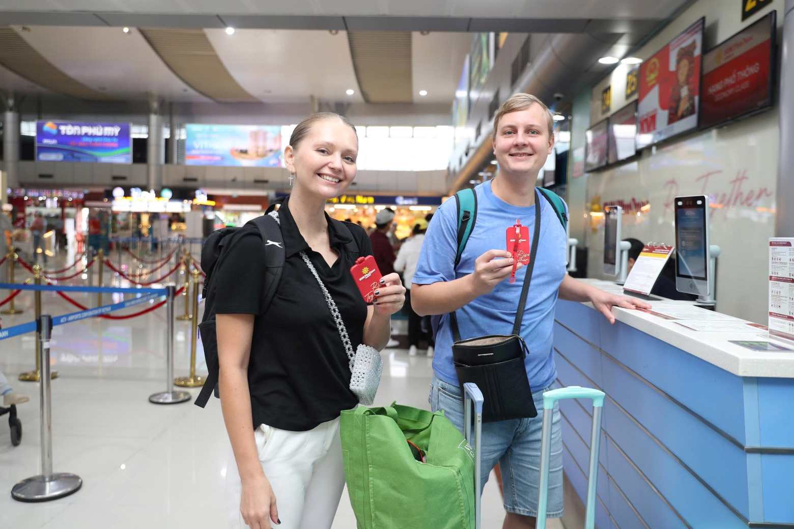 Du khách quốc tế thêm nhiều trải nghiệm sau khu đường bay thẳng giữa 2 thiên đường du lịch biển Việt Nam được kết nối. Ảnh: Sun PhuQuoc Airways 