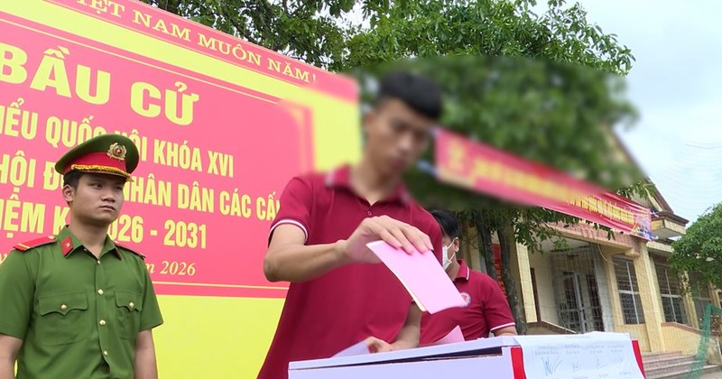 Cử tri tại cơ sở cai nghiện Quảng Trị tham gia bầu cử