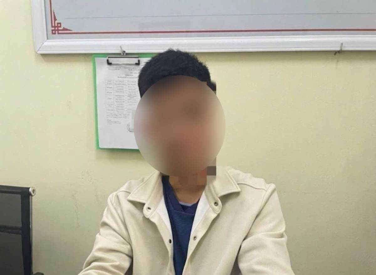 Anh T.Q.N đăng tin sai sự thật về bầu cử bị xử phạt. Ảnh: Công an tỉnh Hưng Yên