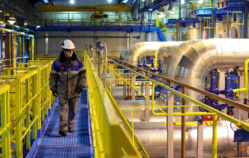 A gas facility of Gazprom Group Russia. Photo: TASS