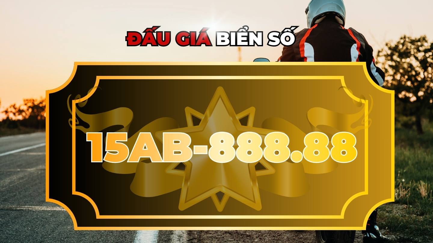 Five-digit license plate 15AB-888. 88 officially present in the auction on March 16th