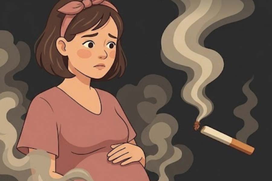 Passive smoke increases the risk of pre-eclampsia in pregnant women. Graphics: Thien Nhan