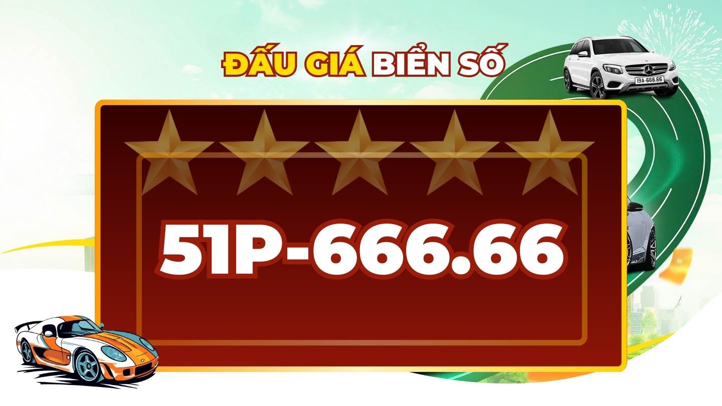 Five-digit 6 license plates worth billions in Ho Chi Minh City are available in the license plate auction on March 16th