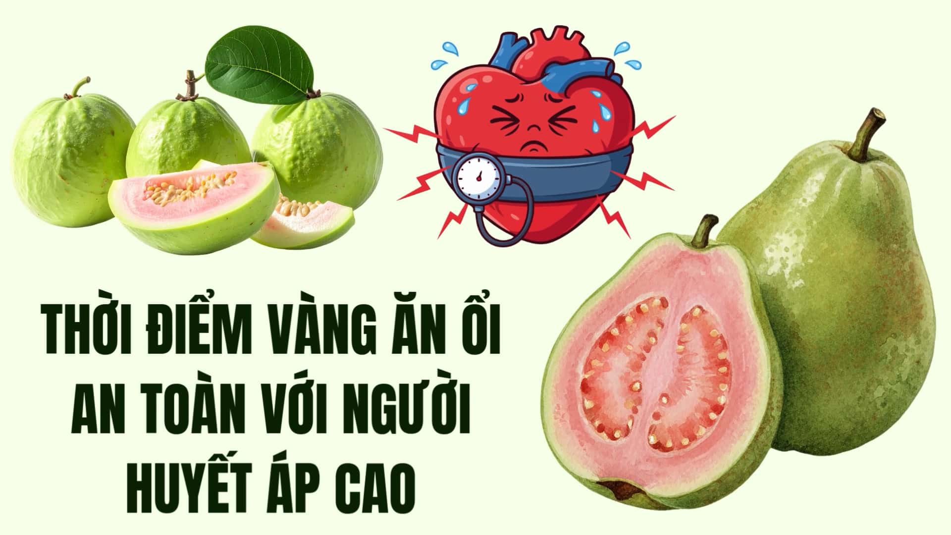 Golden time to eat guava safely for people with high blood pressure