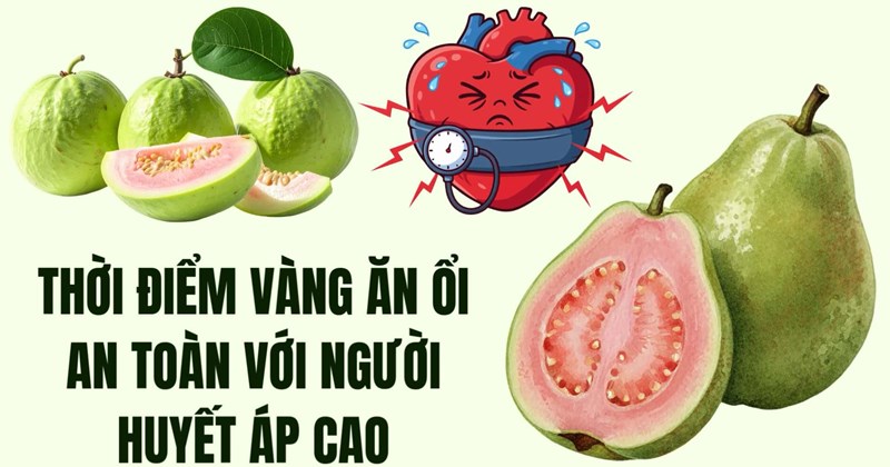 Thời điểm vàng để ăn ổi an toàn cho người cao huyết áp