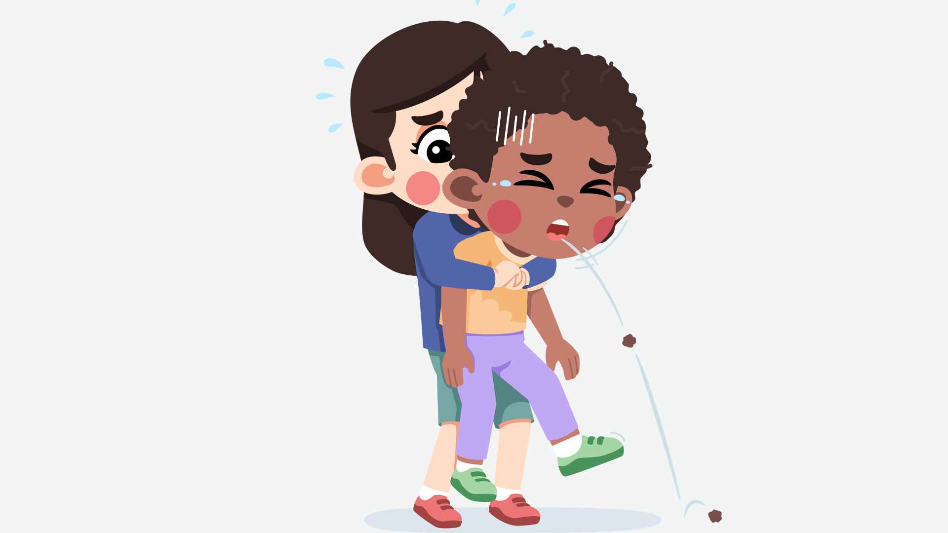 60 golden seconds of first aid when a child chokes on a foreign object, parents need to know to avoid dangerous consequences. Graphic photo: Hoang Loc.