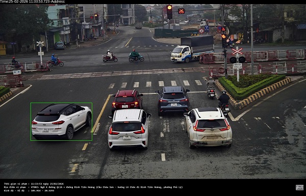 Remote fines for car owners in Ninh Binh. Photo: Ninh Binh Traffic Police