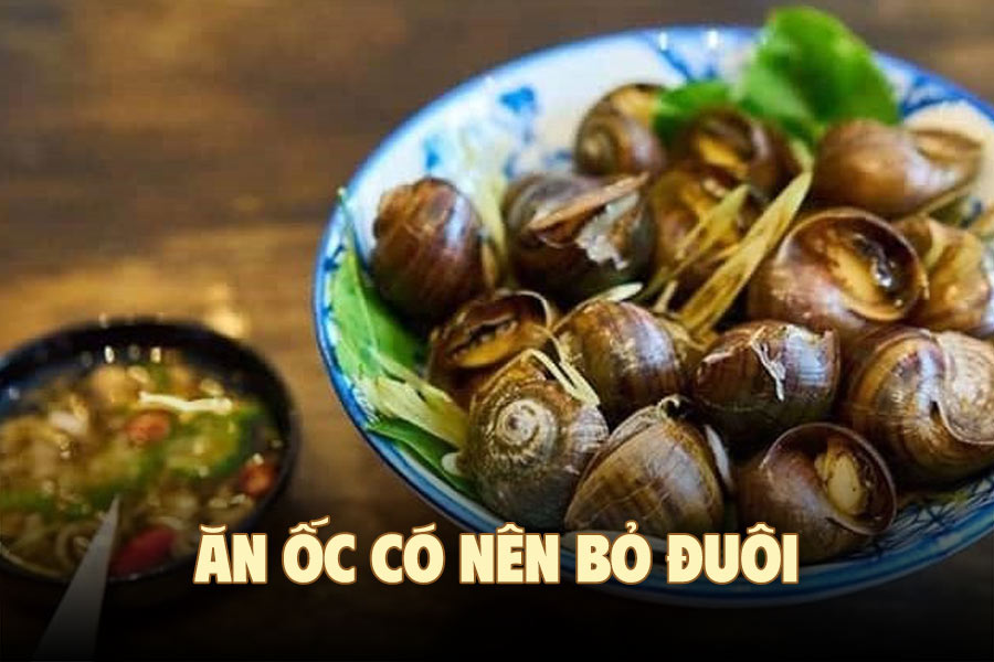 Should snails be eaten without tails