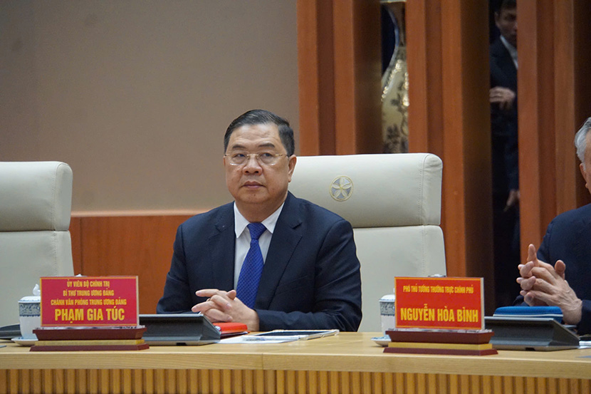 Ông Phạm Gia Túc, Ủy viên Bộ Chính trị, Bí thư Trung ương Đảng, Chánh Văn phòng Trung ương Đảng. Ảnh: Minh Hùng