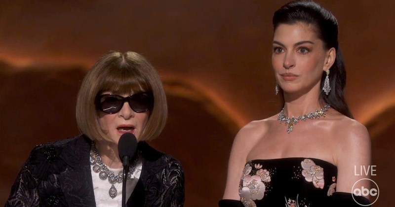 Anne Hathaway và Anna Wintour tái hiện "Fashion Girl" tại Oscar