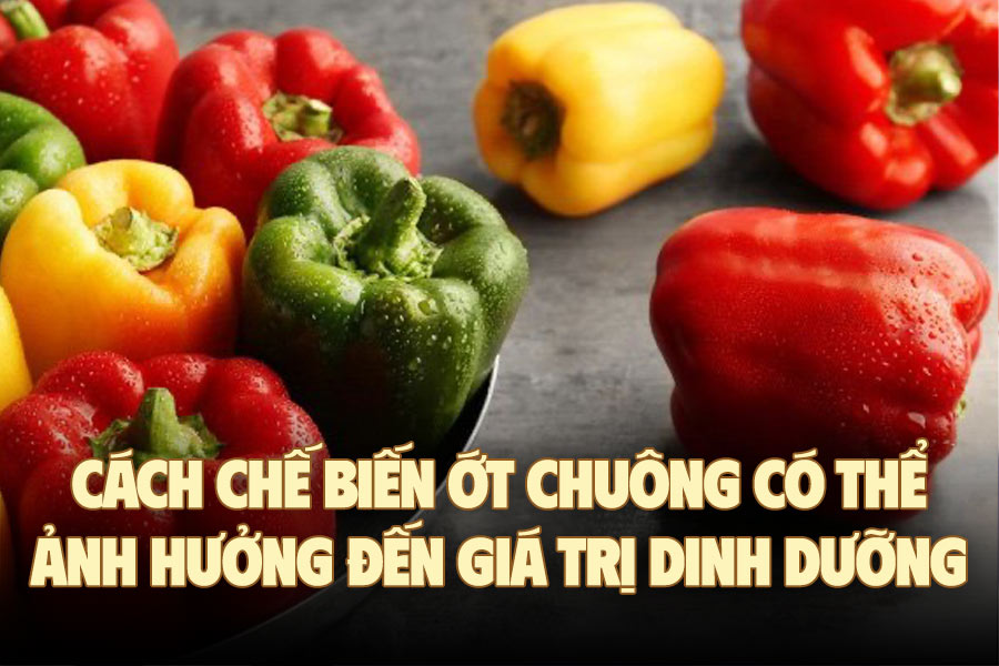 How to process bell peppers can affect nutritional value