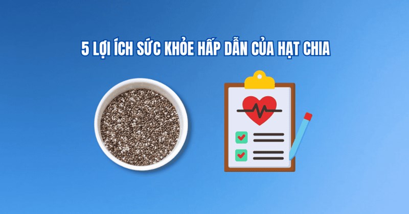 5 lợi ích sức khỏe bất ngờ từ hạt chia ít người biết