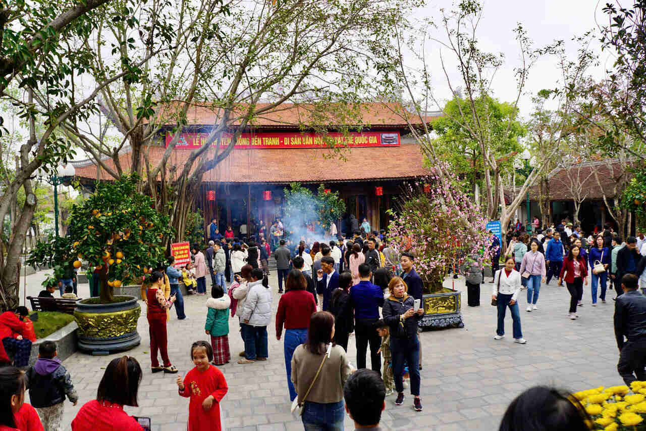 Ninh Giang chuẩn bị tổ chức Lễ hội Đền Tranh xuân Bính Ngọ. Ảnh: Chung Anh