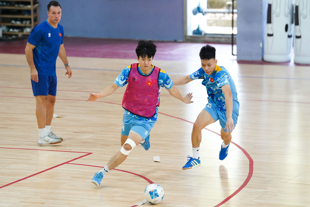 Vietnam futsal team gathers, aiming for the 2026 Southeast Asian Championship. Photo: VFF