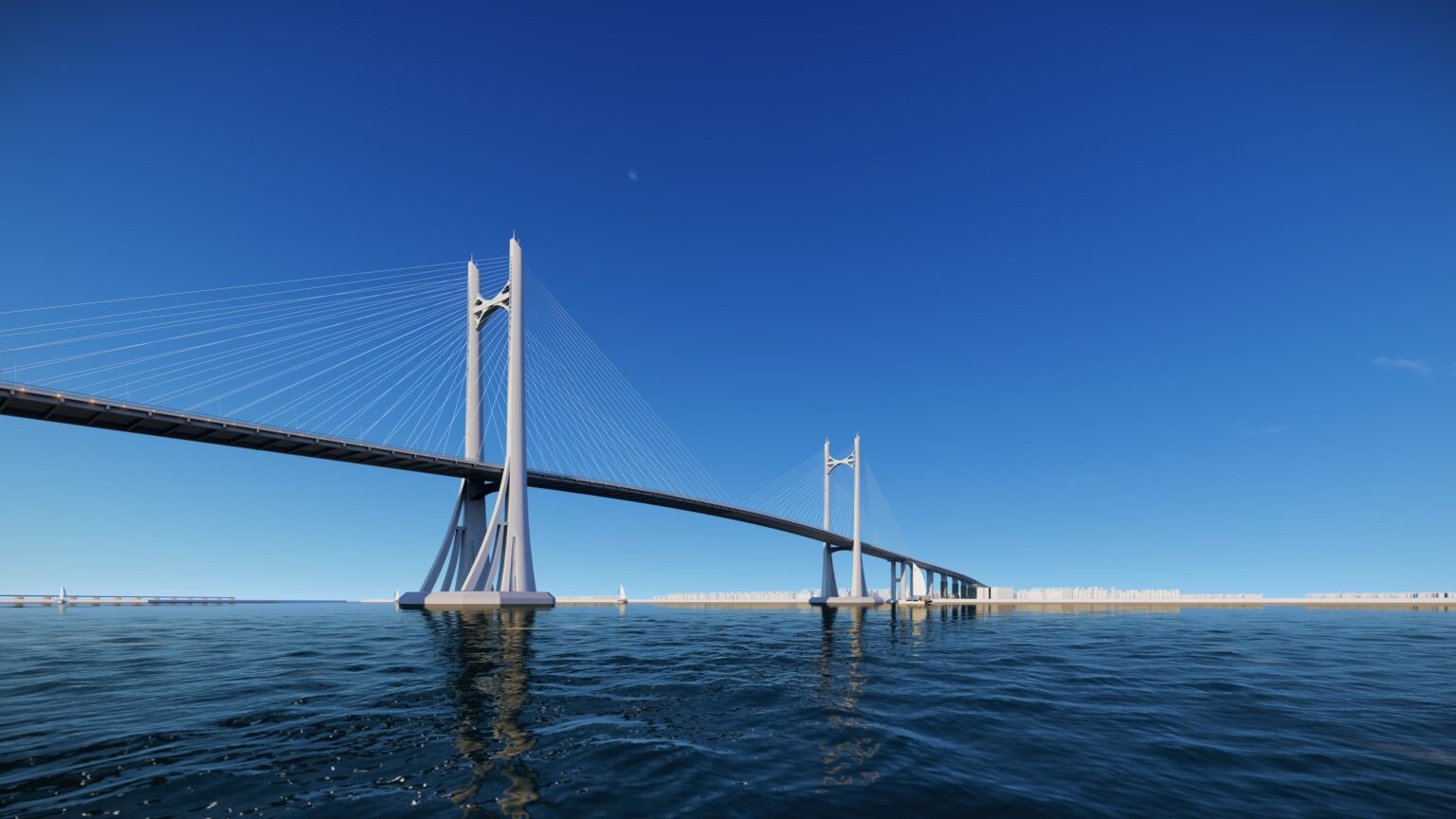 Perspective of Can Gio bridge. Photo: Ho Chi Minh City Department of Construction