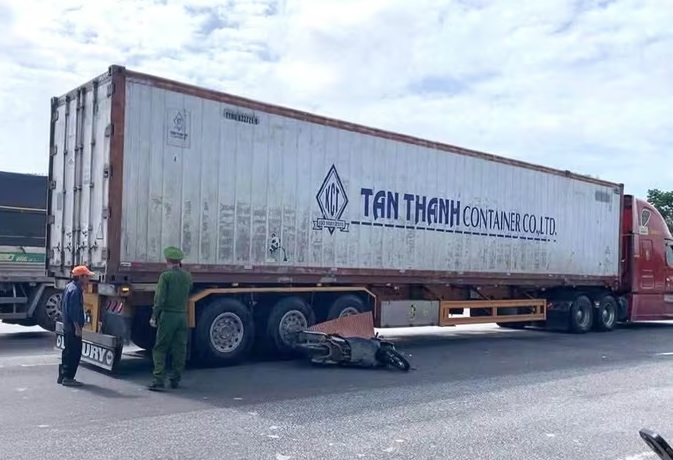 Scene of the accident. Photo: Quang An