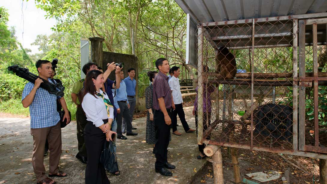 In addition to handling violations, the province has also had many activities to protect and conserve wildlife. Photo: Wildlife Conservation Center in Vietnam