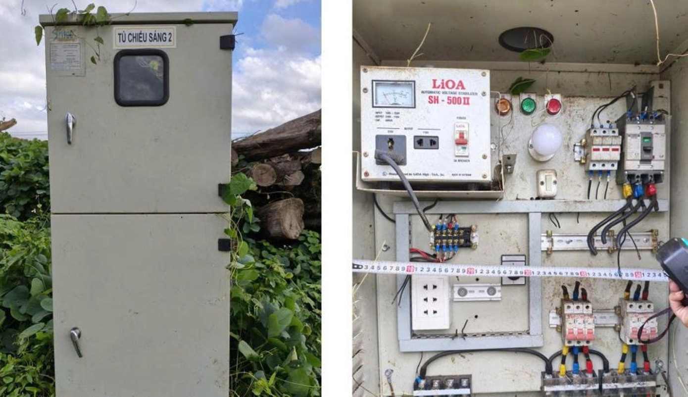 Thieves sabotage and cut underground cables at the Ho Chi Minh road project section bypassing the East of Buon Ma Thuot. Photo: Ngoc Hung