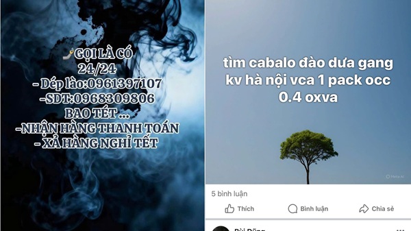 Thuốc lá điện tử cấm vẫn rao bán tràn lan trên mạng xã hội. Ảnh: Minh Hạnh 