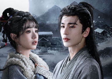 Truong Lang Hach and Dien Hi Vi play the main roles in "Axis of Jade". Photo: VieON