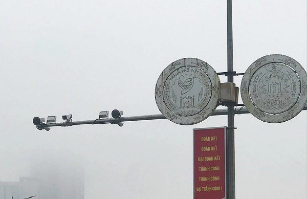 Camera fines at Viet Tri ward. Photo: Phu Tho Information Portal