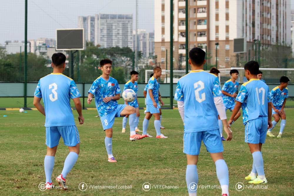 U19 Việt Nam tạo cơ hội cho nhiều gương mặt mới. Ảnh: VFF
