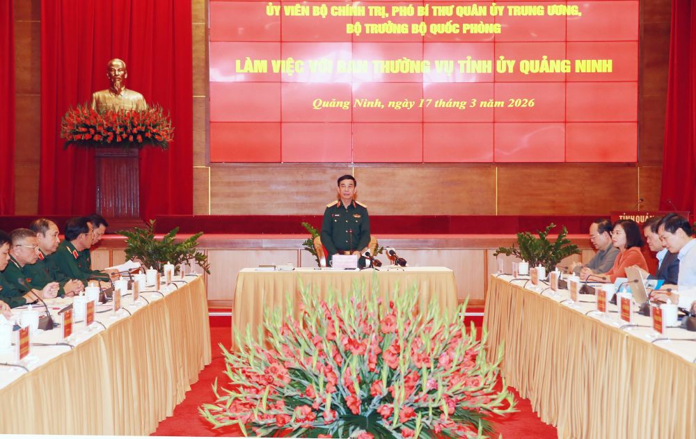 Toàn cảnh buổi làm việc. Ảnh: Ái Vân 