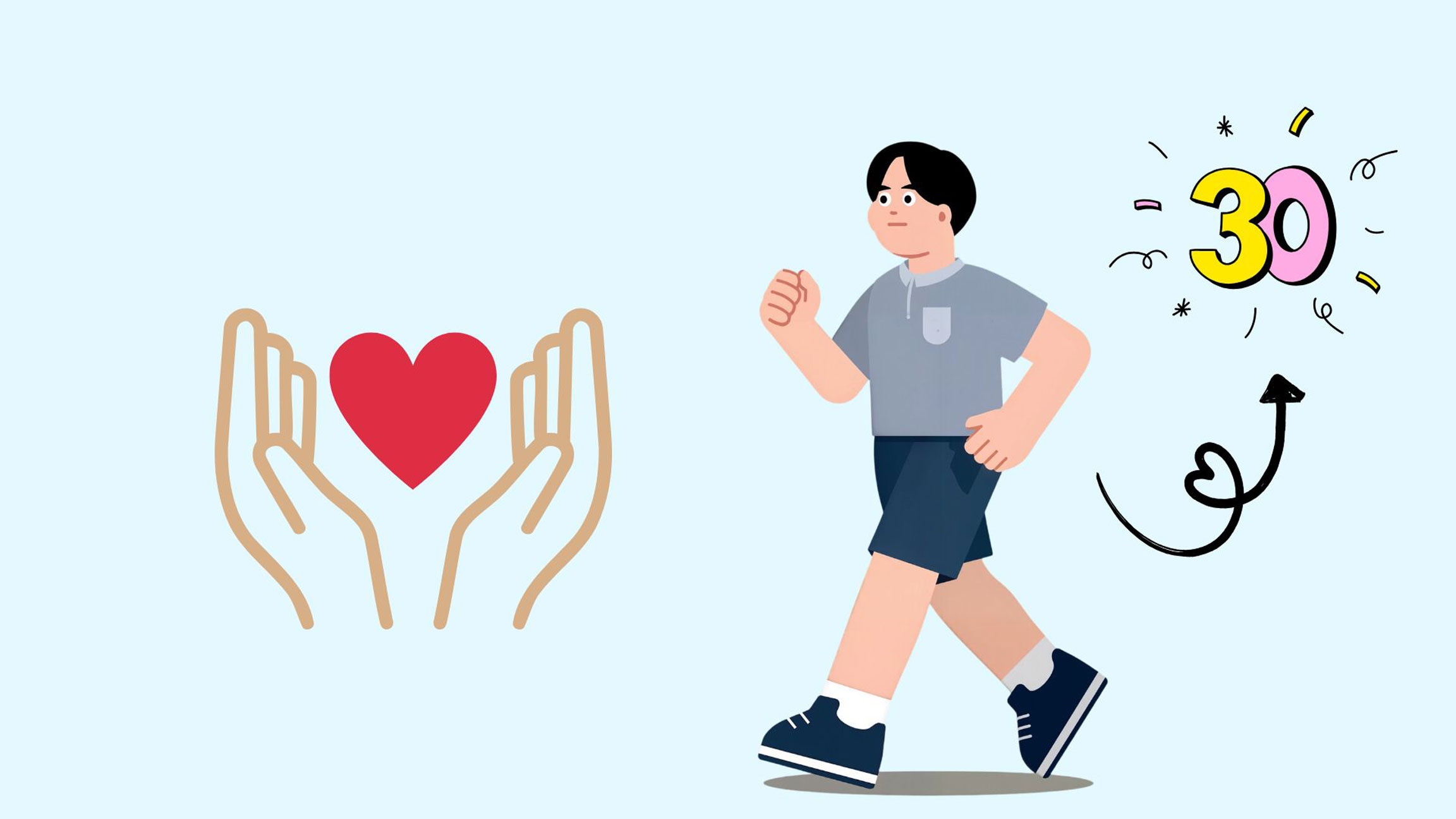 The habit of walking 30 minutes a day can protect cardiovascular health.
