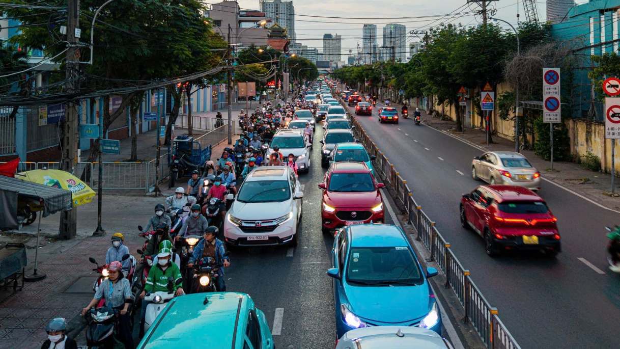 Cầu Thủ Thiêm 4 khi hoàn thành giúp giảm kẹt xe cửa ngõ phía Nam TPHCM.  Ảnh: Anh Tú