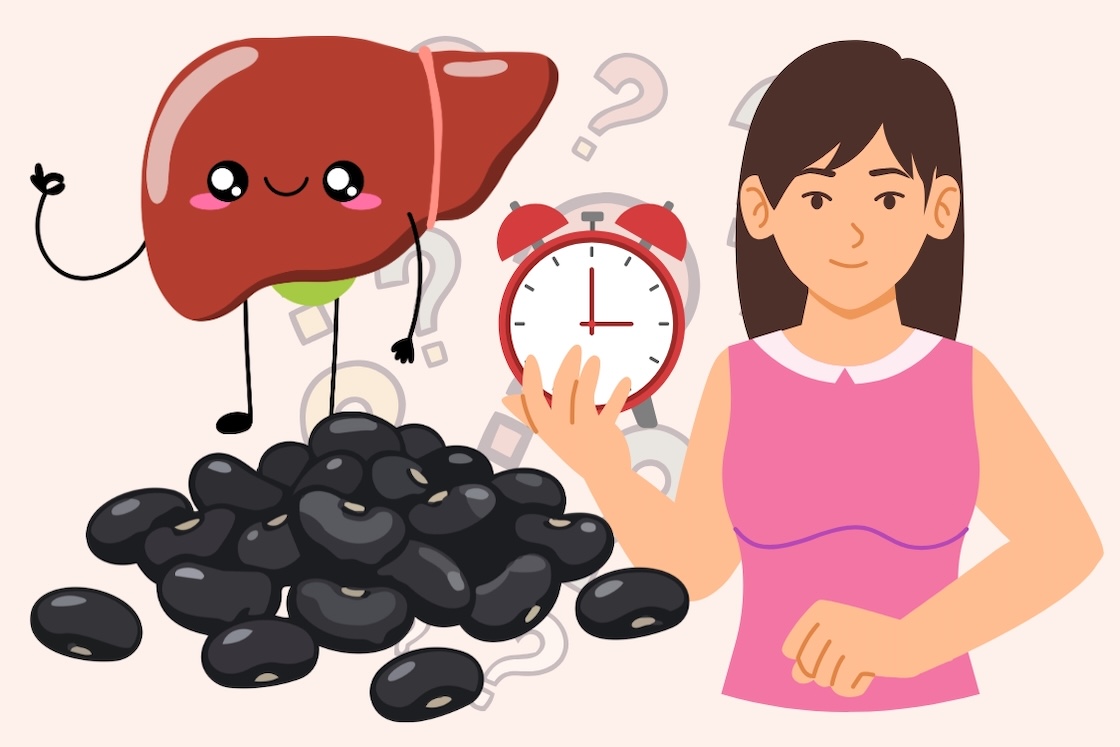 The time to eat black beans to help cool the liver and sleep well