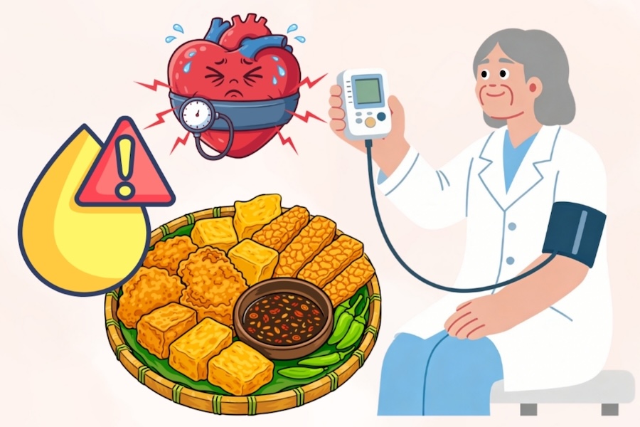 Oily and sugary foods are dangerous for blood pressure in the elderly