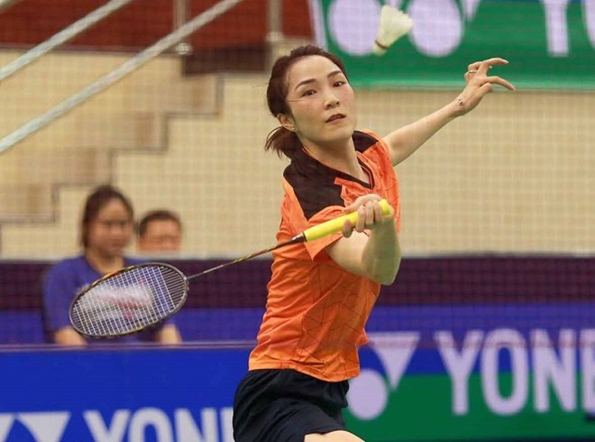 La jugadora Vu Thi Trang tiene un lugar para participar en la ronda de clasificación individual femenina del torneo de bádminton Vietnam International Challenge 2026. Foto: Thanh Vu