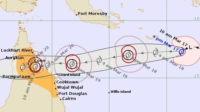 It is forecast that Typhoon Narelle will make landfall in Australia up to three times, reaching super typhoon level with gusts of up to 250 km/h.