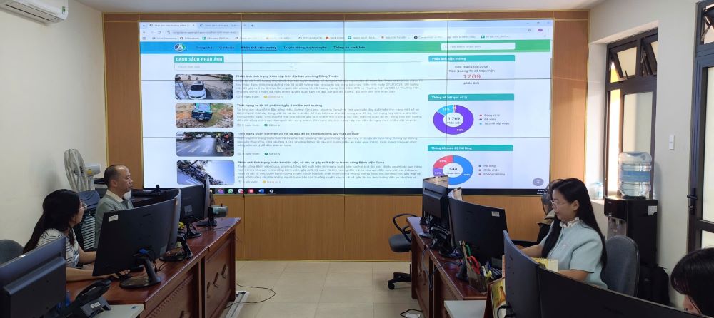 The field feedback system helps to receive and process inadequate information from society promptly and effectively. Photo: Thanh Trung