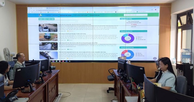 Hệ thống phản ánh hiện trường giúp tăng hiệu quả quản lý đô thị