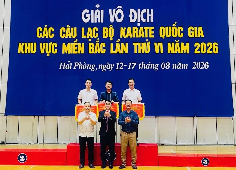 Leading teams of the Northern Club Karate Championship 2026. Photo: Vu Son