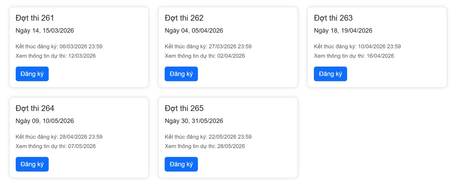 Lịch thi V-SAT Trường Đại học Ngân hàng TPHCM năm 2026.