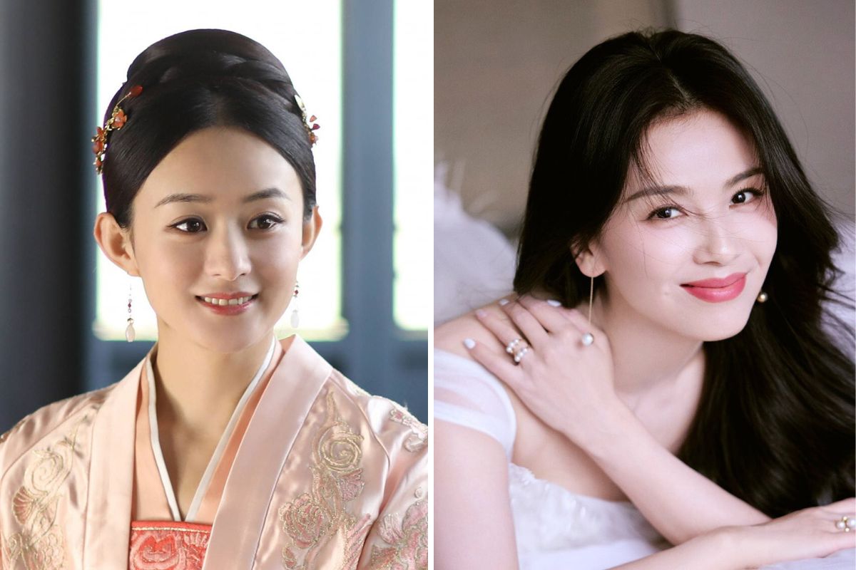 Triệu Lệ Dĩnh và Lưu Đào. Ảnh: Xinhua