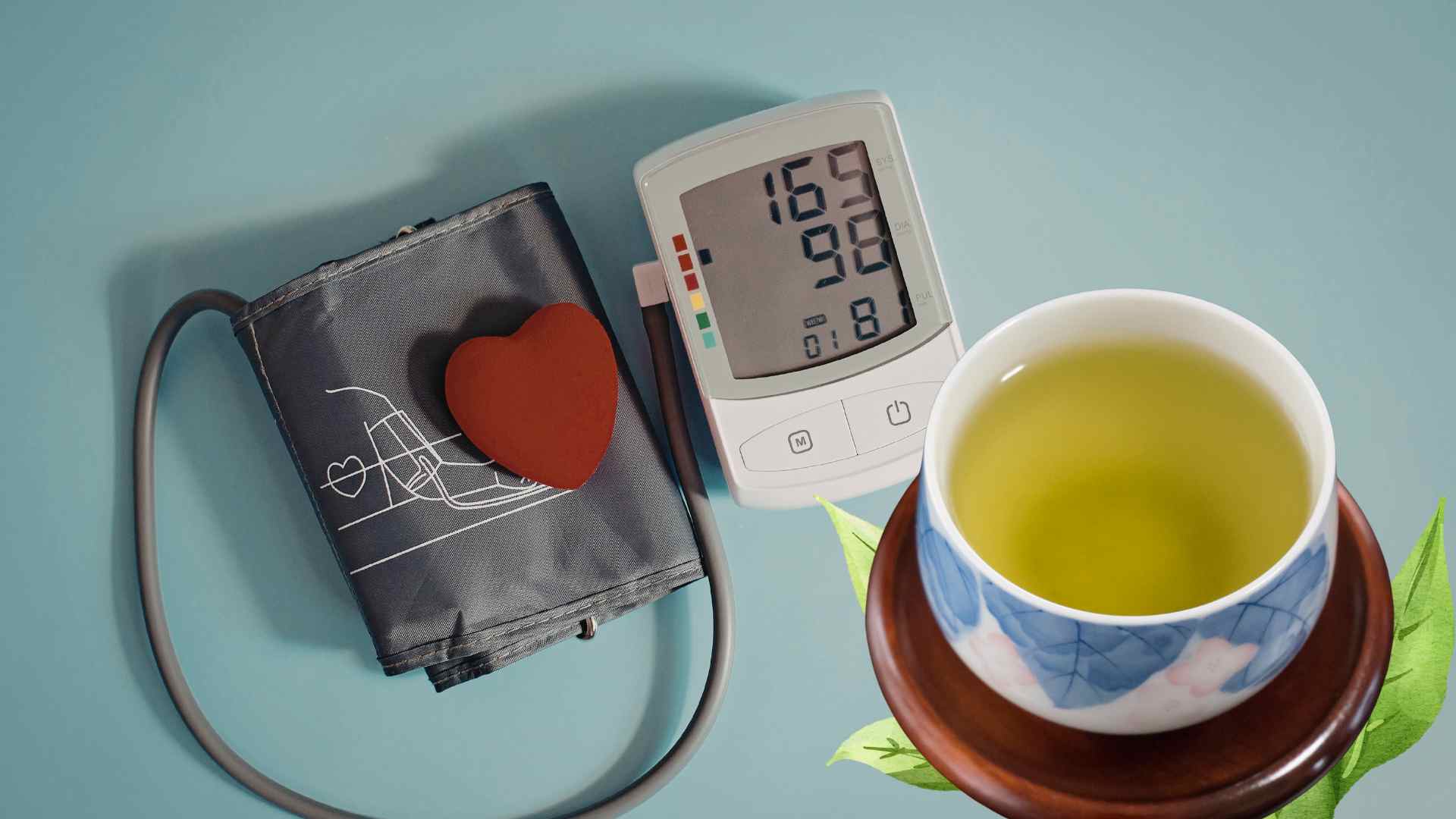 Green tea contains many polyphenols, oxidizing compounds that can support improving blood vessel function and stabilizing blood pressure. Graphic photo: Huong Son