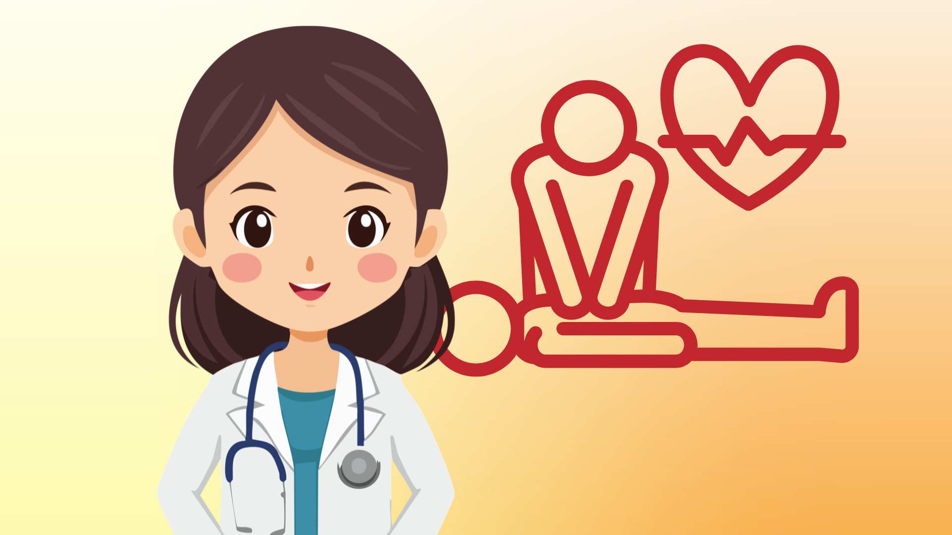Doctors guide how to perform correct heart compressions to save people with extrahospital circulatory arrest