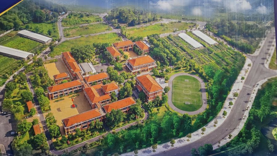 Perspective of inter-level ethnic minority boarding high school in Quang Tri province. Photo: H.Nguyen