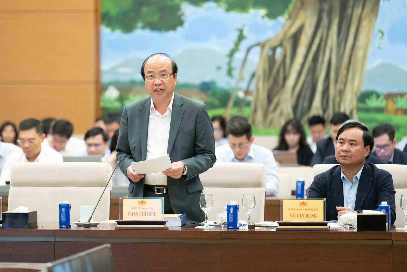 Thứ trưởng Bộ Tư pháp Phan Chí Hiếu. Ảnh: Vũ Hiếu.