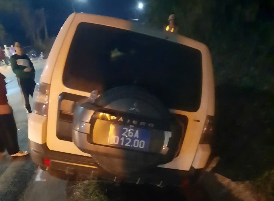 Scene of the traffic accident on National Highway 6. Photo: Provided by unit